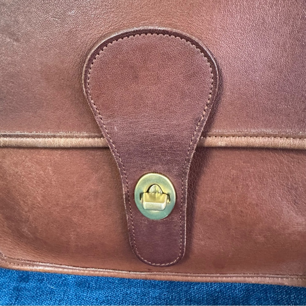 Coach Station Bag in British Tan, circa early 1990s. Style 5130 - Picture 8 of 11